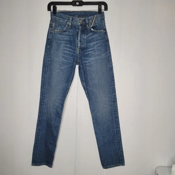 Jean Atelier SAMPLE Size 24 Women’s Selvaged 100% Cotton Denim Button Front Fly